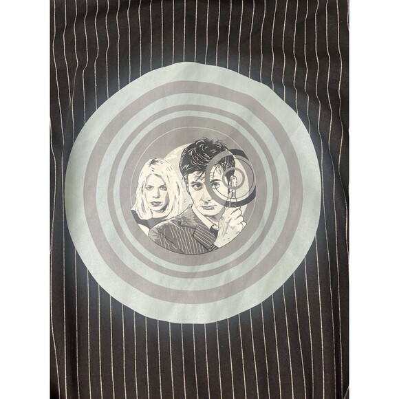 Doctor Who Lootwear Exclusive 10th Doctor Pinstripe Full Zip Hoodie Jacket XL - Picture 4 of 12